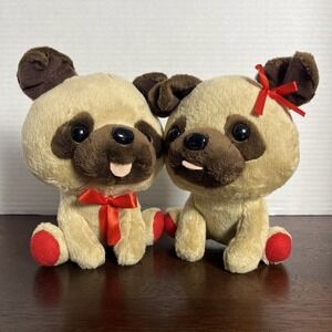 Just For You Kissing Pups Plush Love Dogs Stuffed Animal Toy Decor